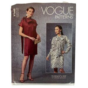 Vogue Sewing Pattern V1695 Todays Fit Dress & Tunic By Sandra Betzina All Sizes